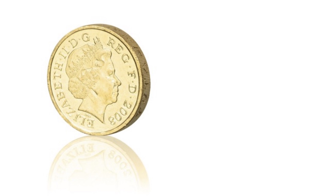 British pound coin